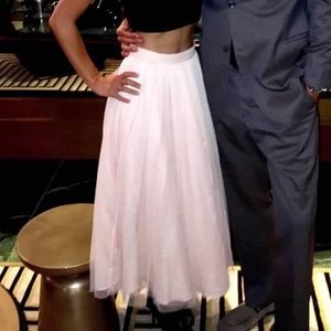 Tulle high waisted skirt